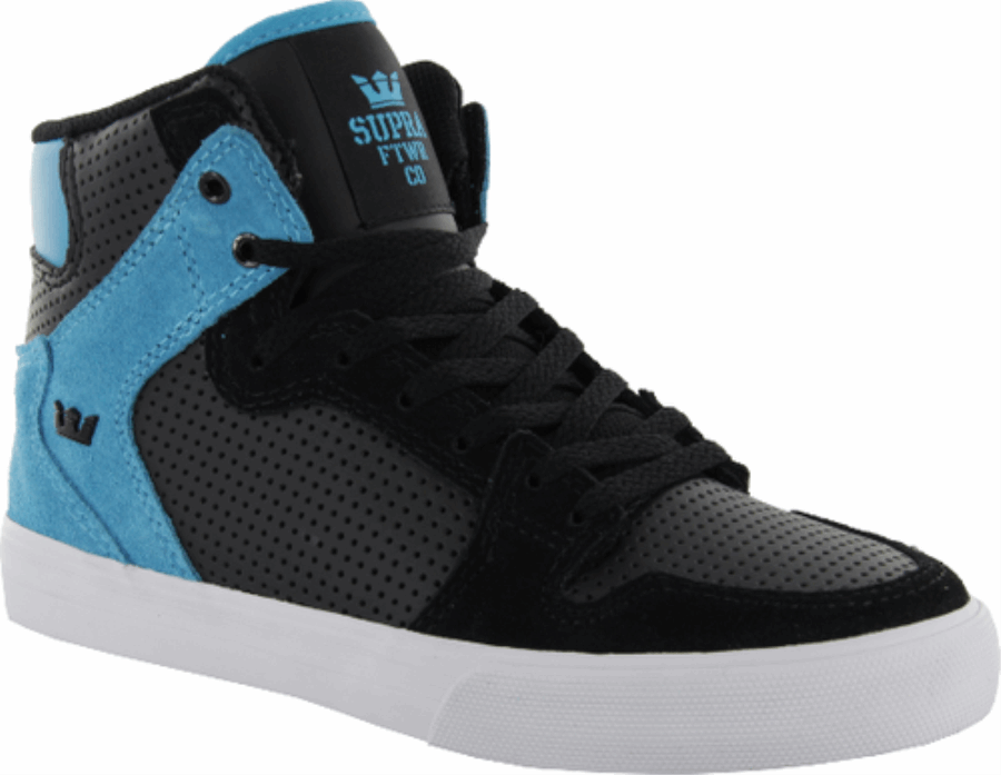 Supra Kids Vaider Schwarze Hohe Spitzen In Tourquise